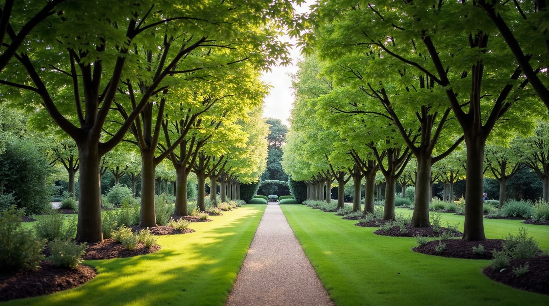 Mature healthy trees being professionally cared for